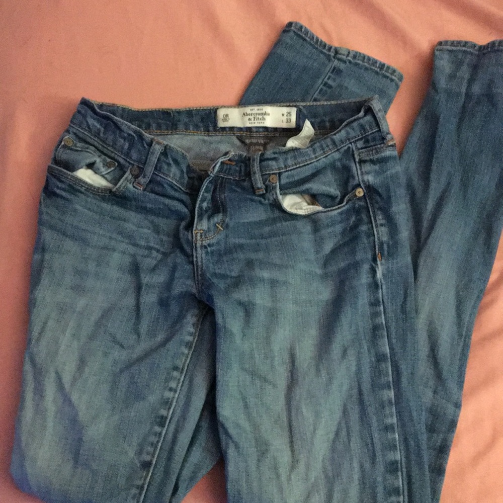 Abercrombie and Fitch non-ripped skinny jeans